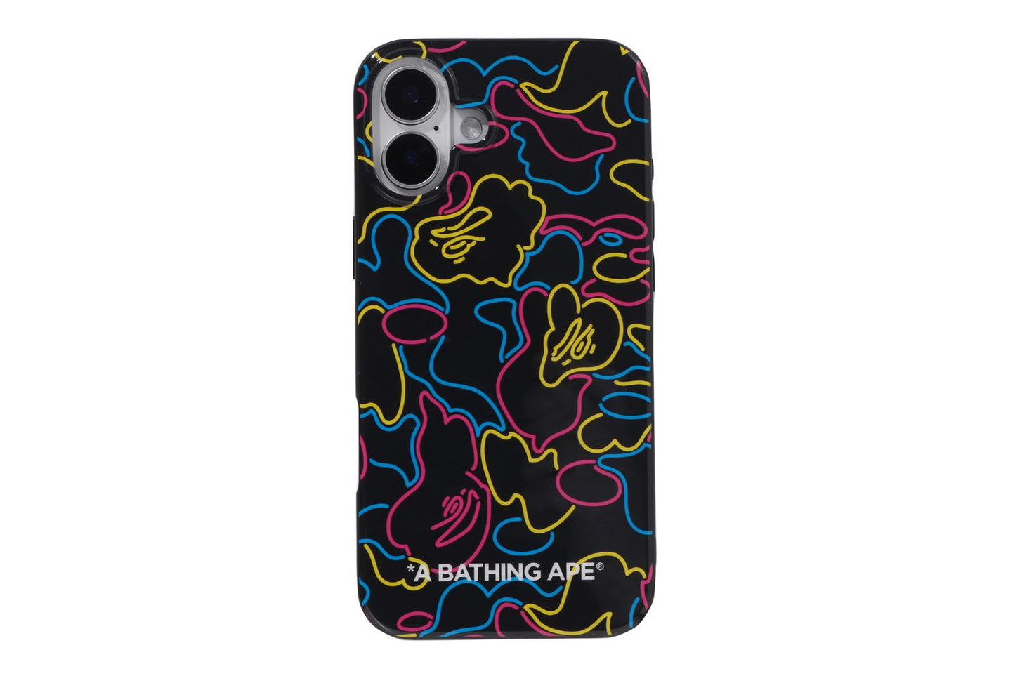BAPE NEON CAMO IPHONE 16 PLUS CASE