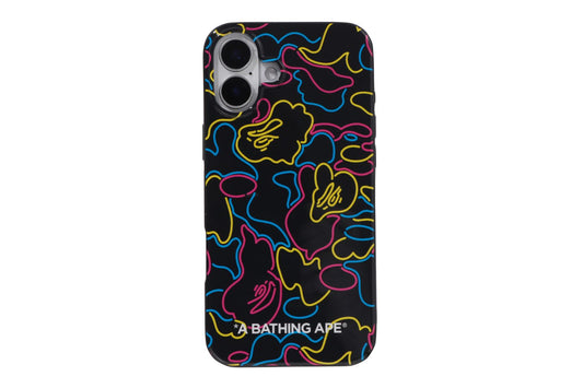 BAPE NEON CAMO IPHONE 16 PLUS CASE