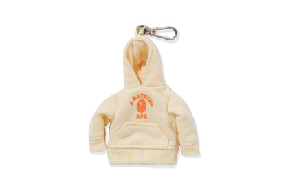 BAPE 大學風拉鍊帽衫鑰匙圈