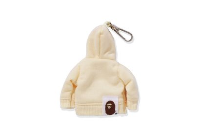 BAPE 大學風拉鍊帽衫鑰匙圈