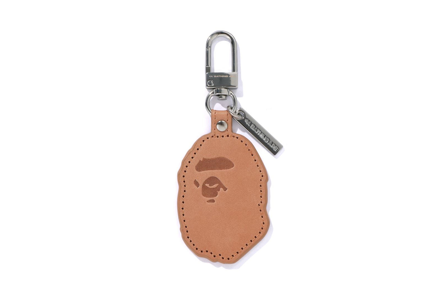 BAPE APE HEAD LEATHER KEYCHAIN