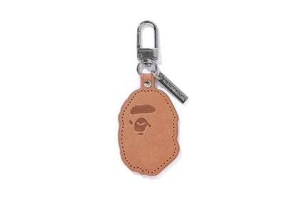 BAPE APE HEAD LEATHER KEYCHAIN