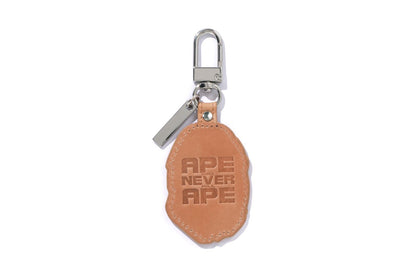 BAPE APE HEAD LEATHER KEYCHAIN