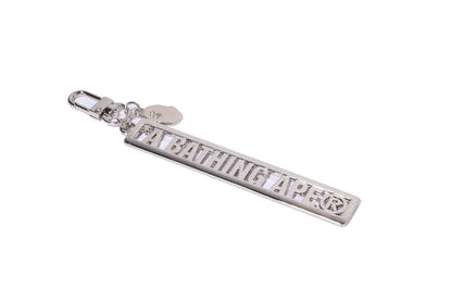 BAPE METAL LOGO KEYCHAIN