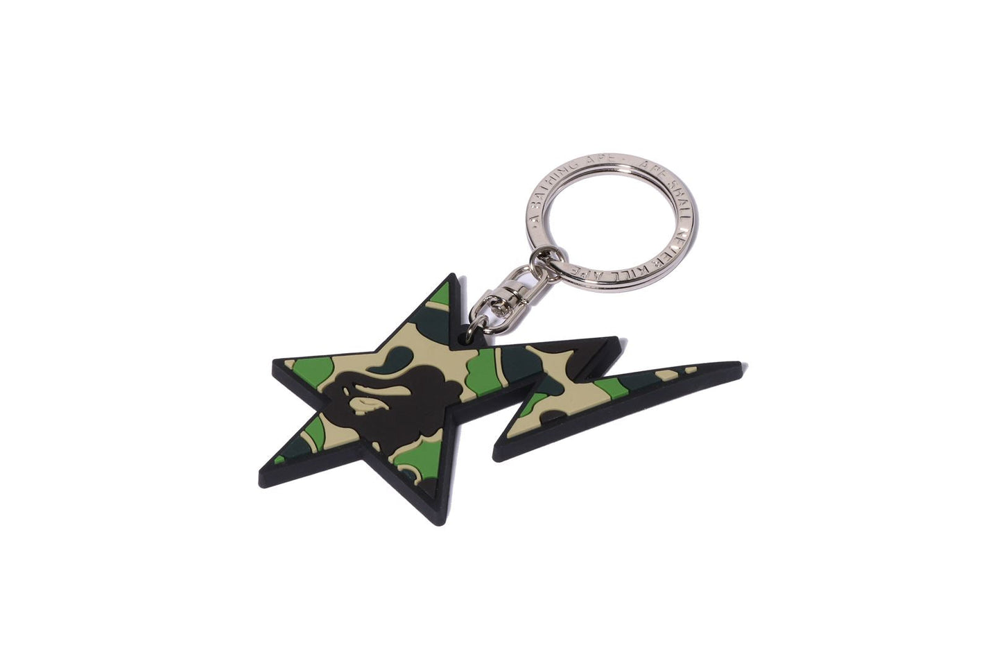 BAPE ABC CAMO STA 橡膠鑰匙圈