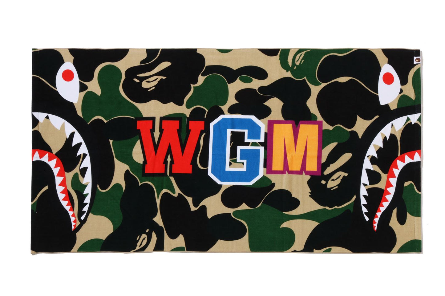 BAPE ABC CAMO SHARK BEACH TOWEL