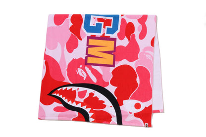 BAPE ABC CAMO SHARK BEACH TOWEL
