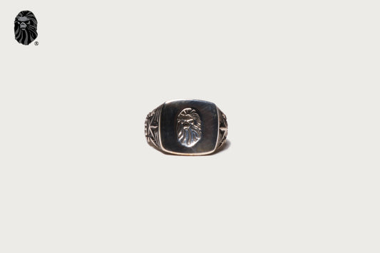 BAPE BAPE BLACK ITEM #1 MAD FACE SIGNET RING