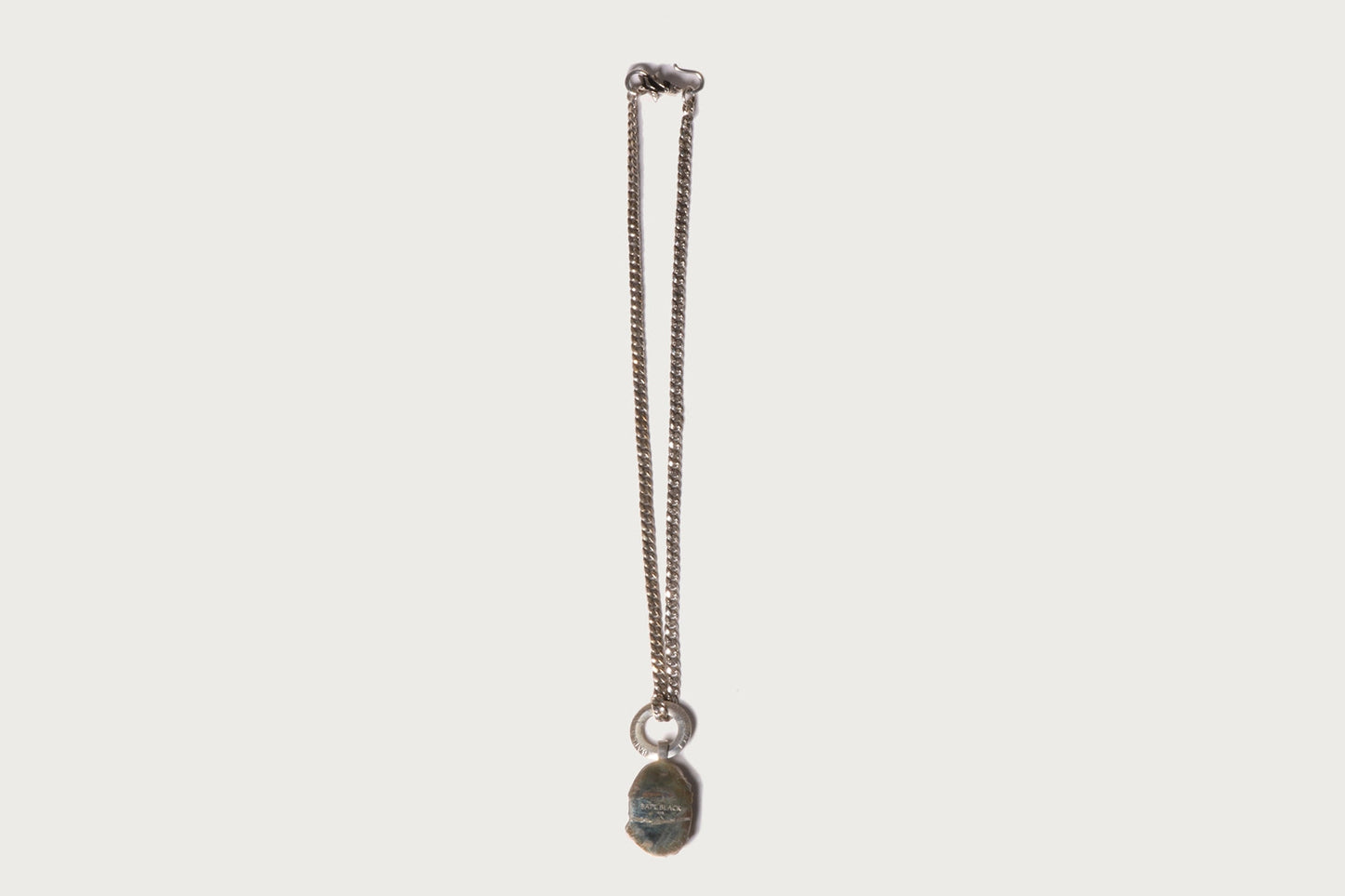 BAPE BAPE BLACK ITEM #3 MAD FACE PENDANT WITH BAPESTA NECKLACE