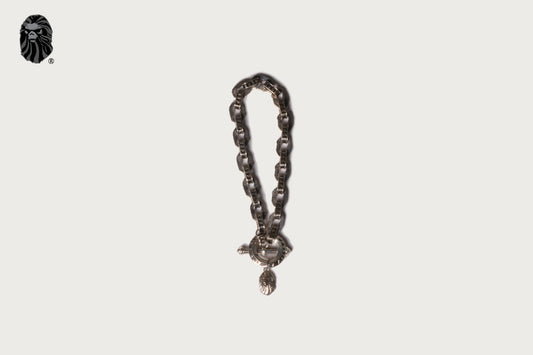 BAPE BAPE BLACK ITEM #5 MAD FACE OUTLINE BRACELET