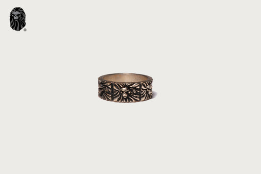 BAPE BAPE BLACK ITEM #7 MAD FACE RELIEF RING