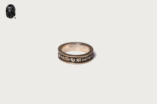 BAPE BAPE BLACK ITEM #11 MAD FACE LOGO RING