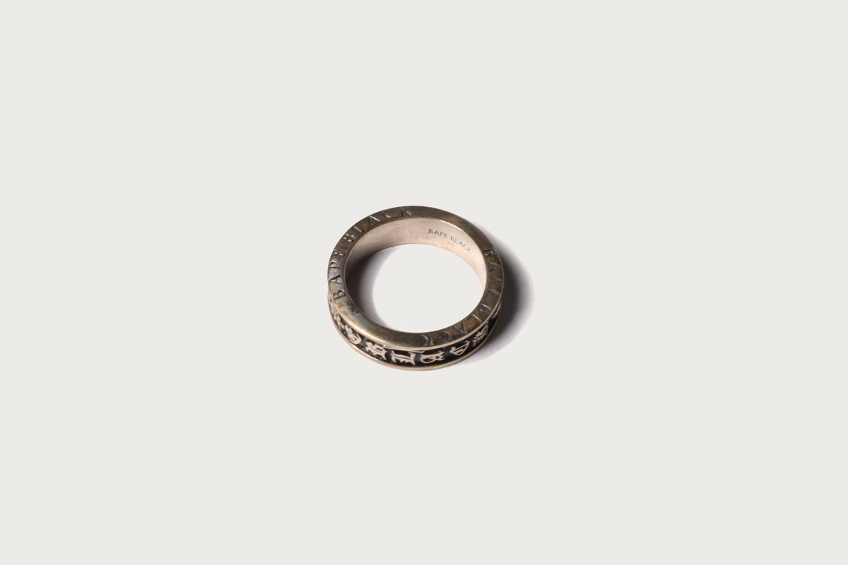 BAPE BAPE BLACK ITEM #11 MAD FACE LOGO RING