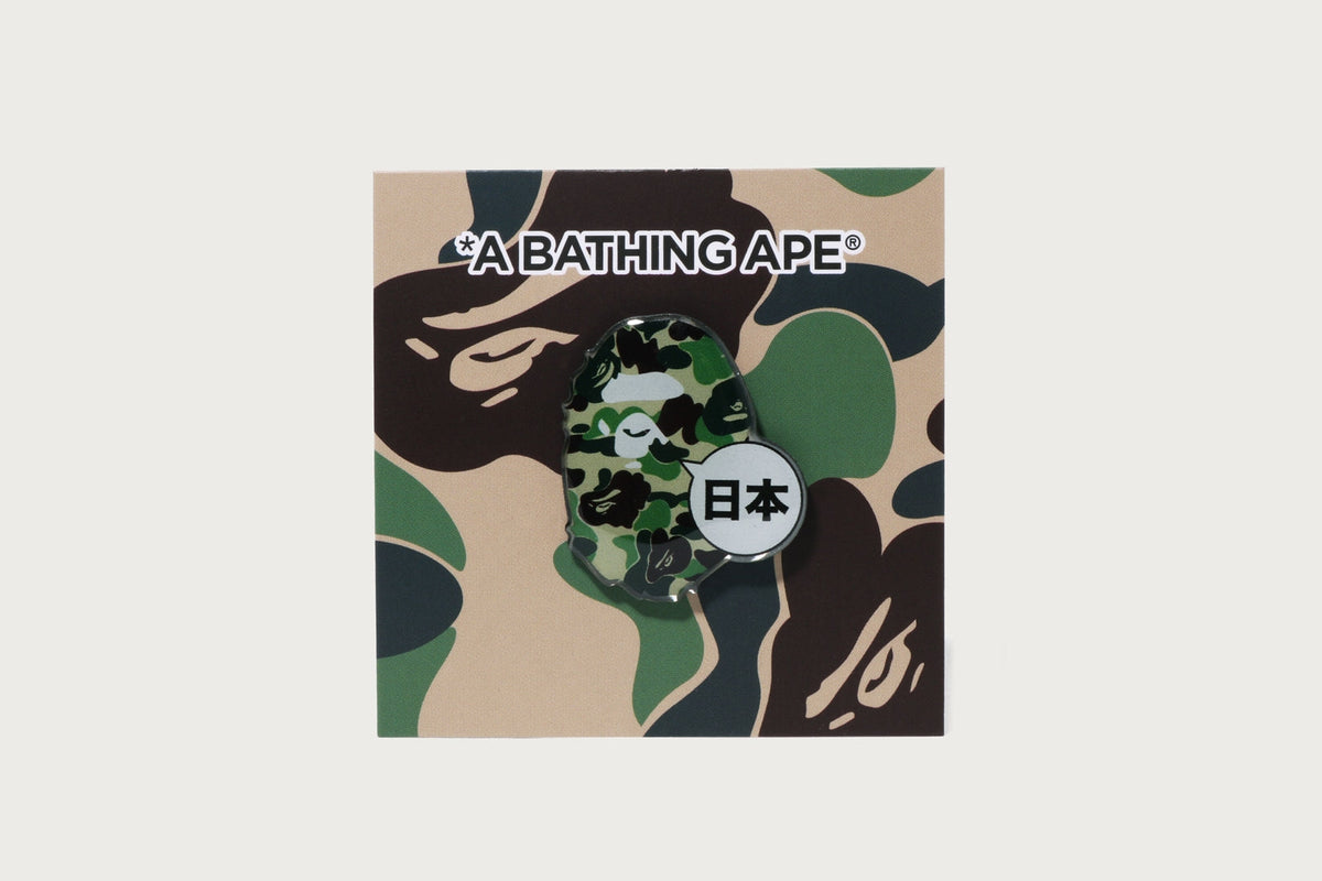 BAPE ABC CAMO JAPAN APE HEAD PINS