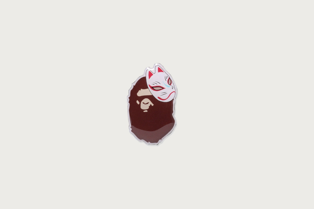 BAPE 日本狐狸面具別針