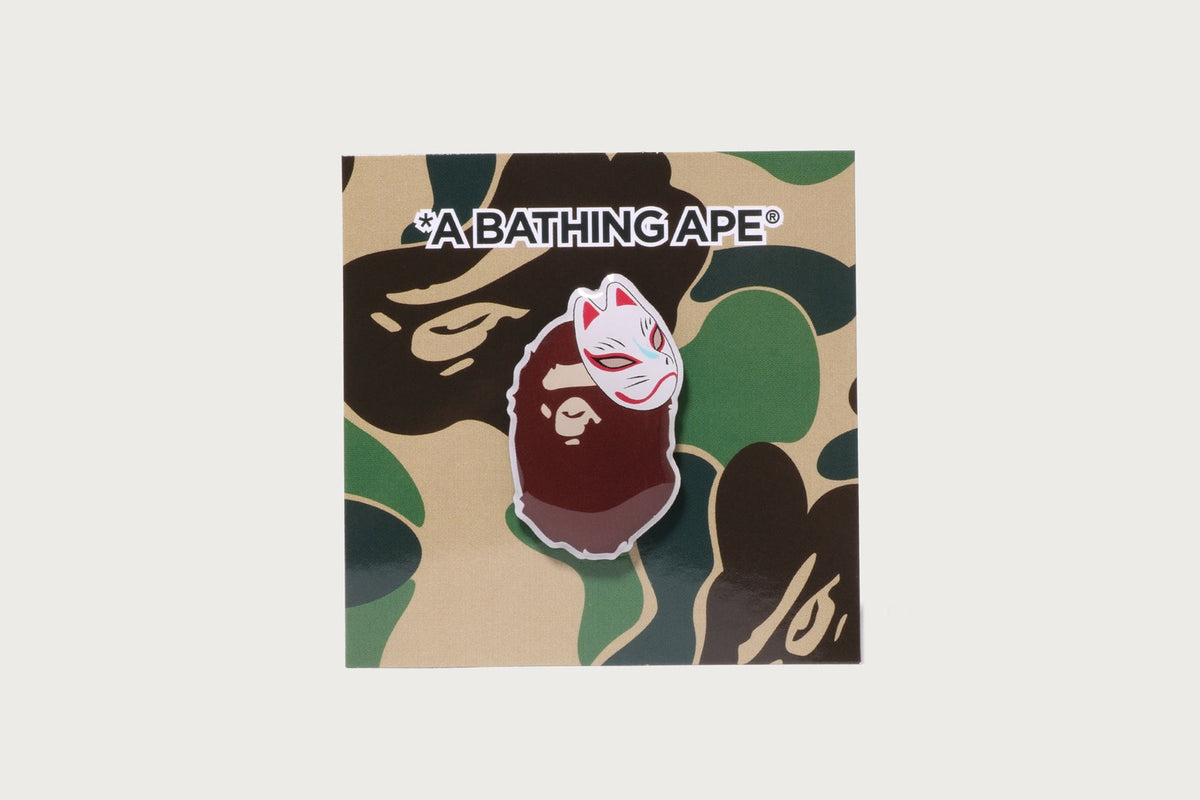 BAPE 日本狐狸面具別針