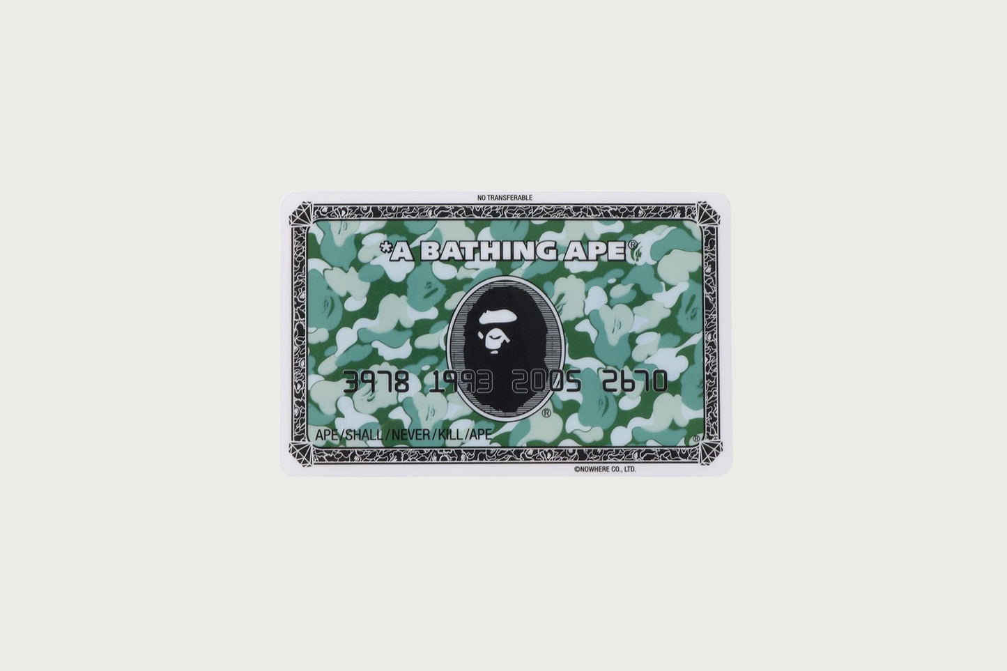 BAPE 卡片貼紙組合 BAPEC