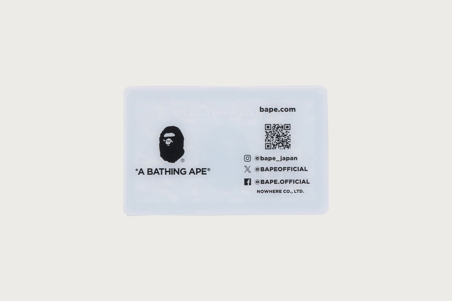 BAPE 卡片貼紙組合 BAPEC