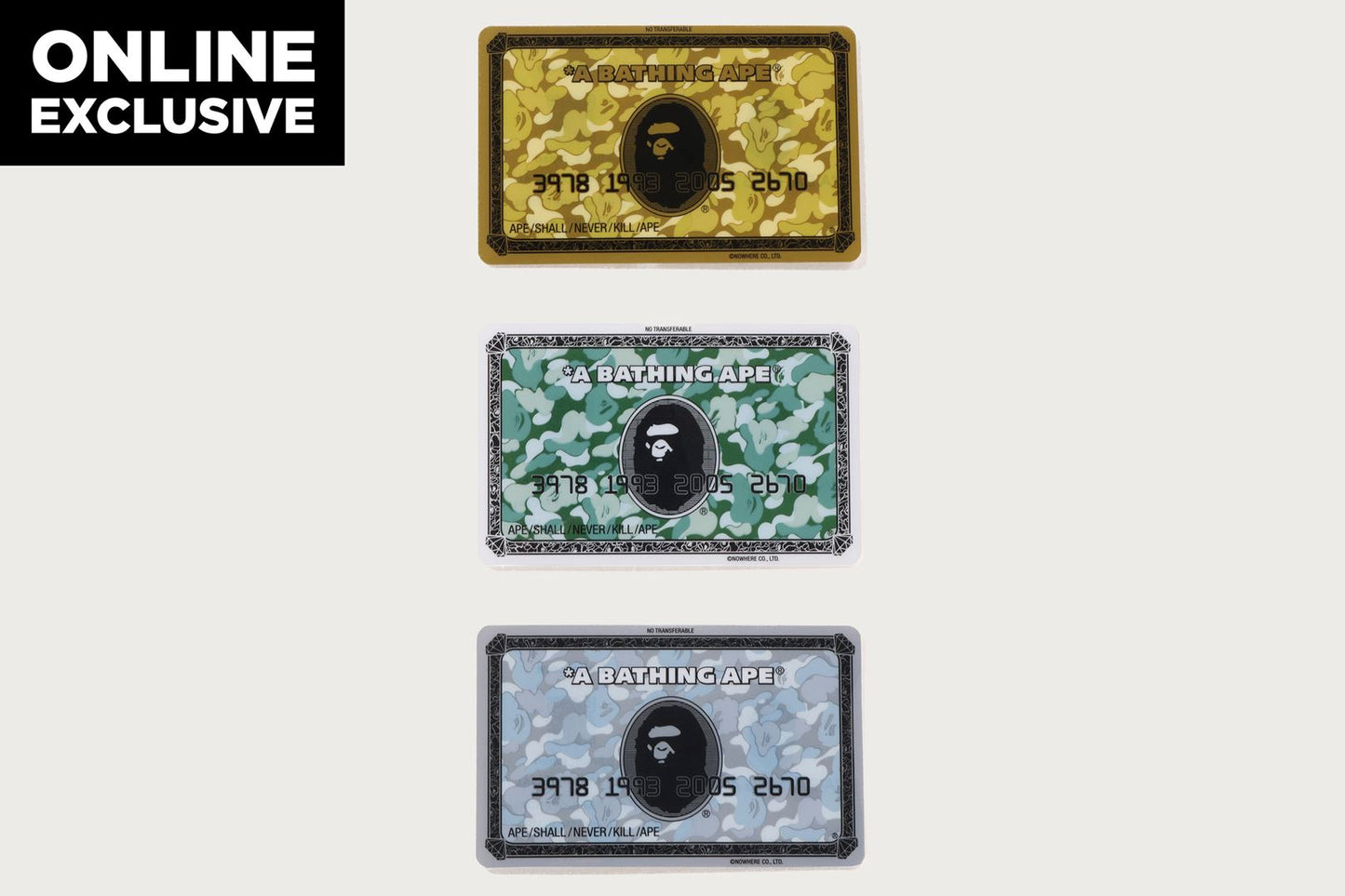 BAPE 卡片貼紙組合 BAPEC