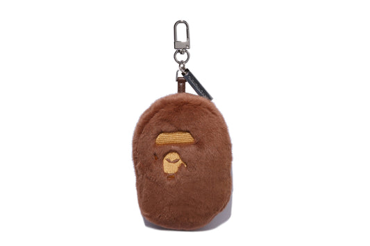 BAPE APE HEAD 人造毛絨鑰匙圈