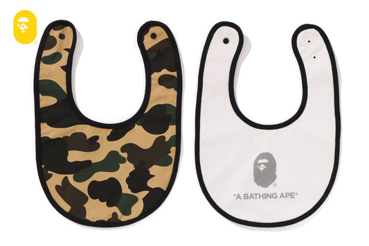 BAPE 1ST CAMO YEL BIB GIFT SET