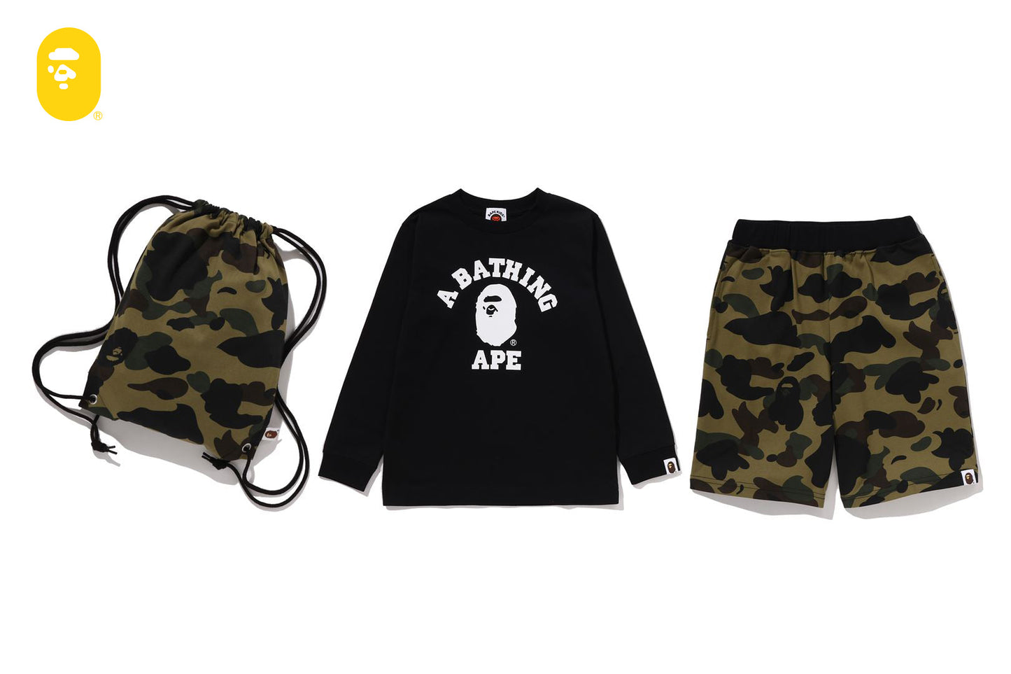 BAPE 1ST CAMO COLLEGE KIDS GIFT SET