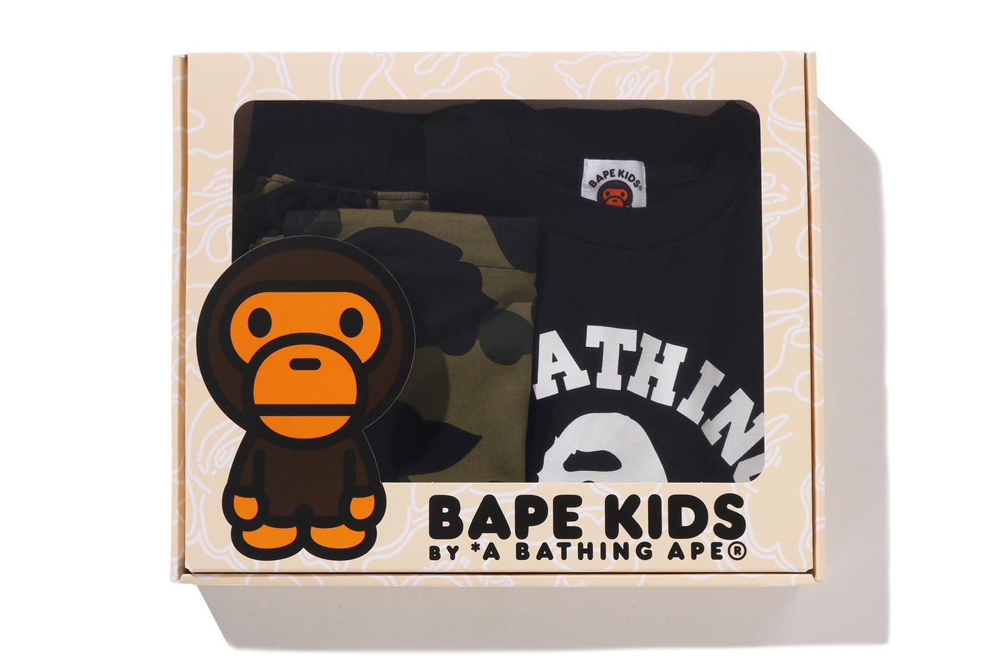 BAPE 1ST CAMO COLLEGE KIDS GIFT SET