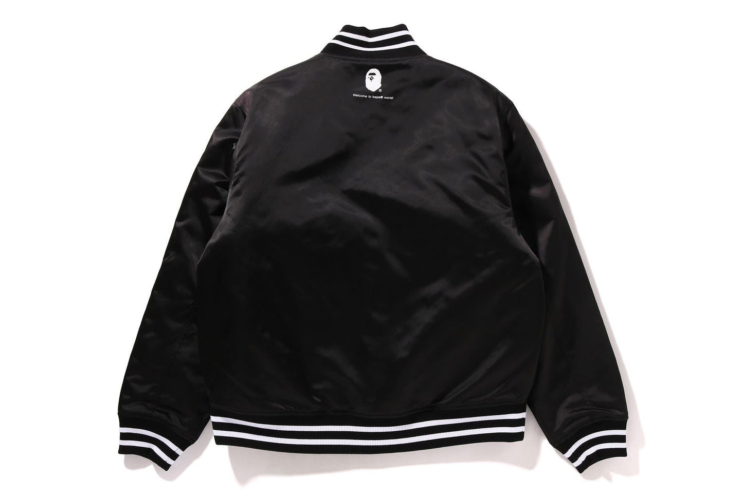 BAPE GO APE POINTER COLLEGE NYLON VARSITY JACKET