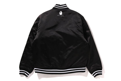 BAPE GO APE POINTER COLLEGE NYLON VARSITY JACKET