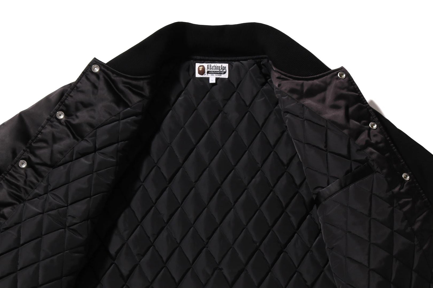 BAPE GO APE POINTER COLLEGE NYLON VARSITY JACKET