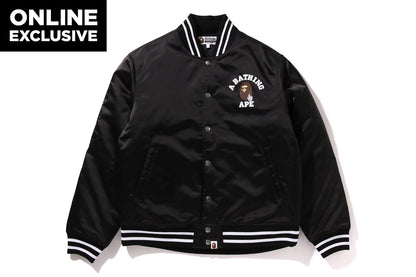 BAPE GO APE POINTER COLLEGE NYLON VARSITY JACKET