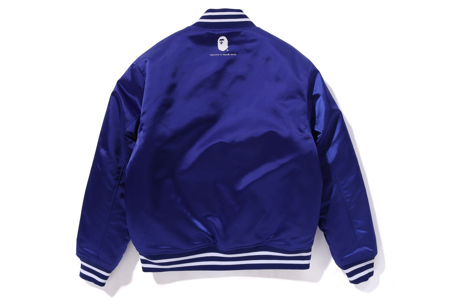 BAPE GO APE POINTER COLLEGE NYLON VARSITY JACKET