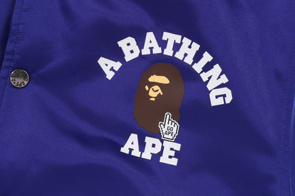 BAPE GO APE POINTER COLLEGE NYLON VARSITY JACKET