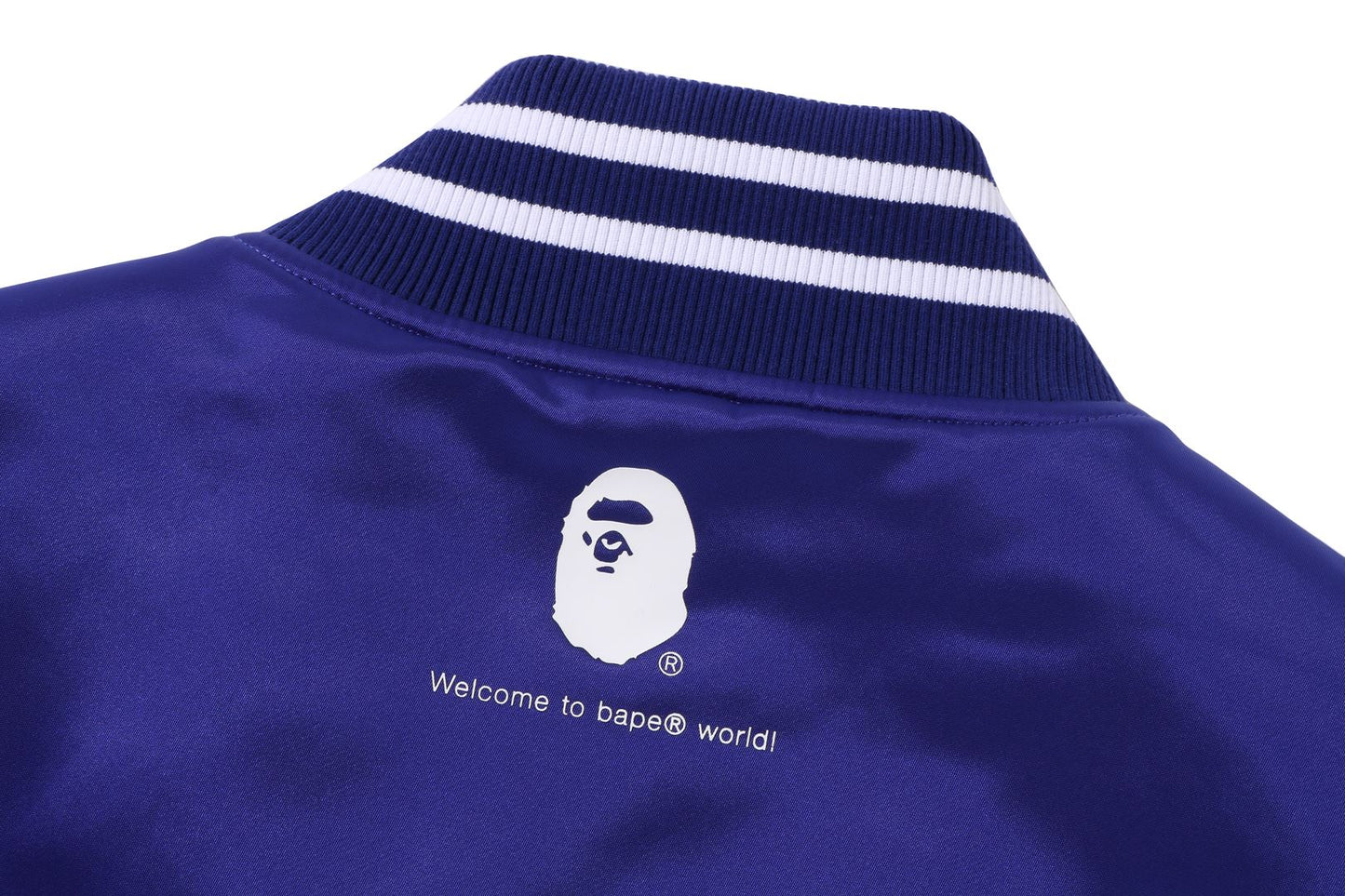 BAPE GO APE POINTER COLLEGE NYLON VARSITY JACKET