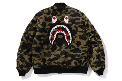 BAPE 1ST CAMO SHARK MA-1 JACKET