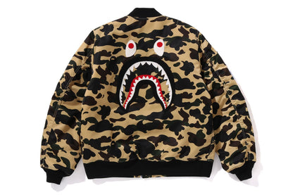 BAPE 1ST CAMO SHARK MA-1 JACKET