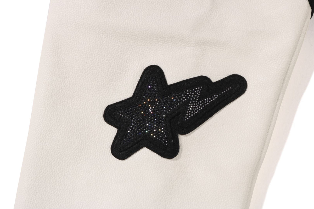BAPE X SWAROVSKI 可拆式連帽大學外套