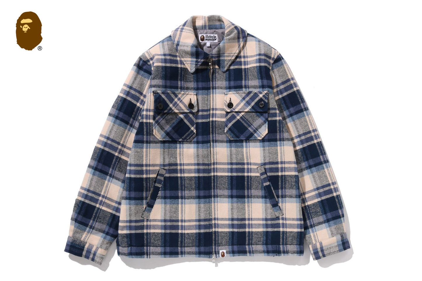 BAPE CHECK CPO ZIP JACKET