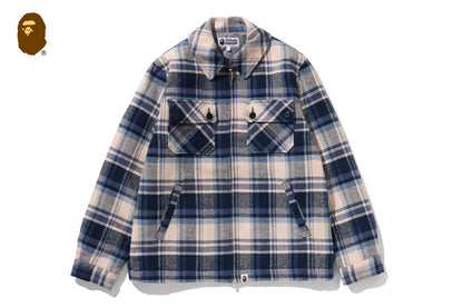BAPE CHECK CPO ZIP JACKET