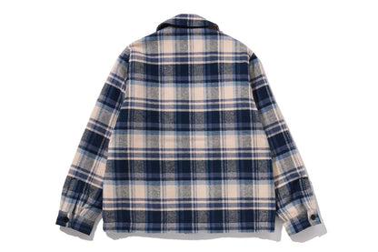 BAPE CHECK CPO ZIP JACKET