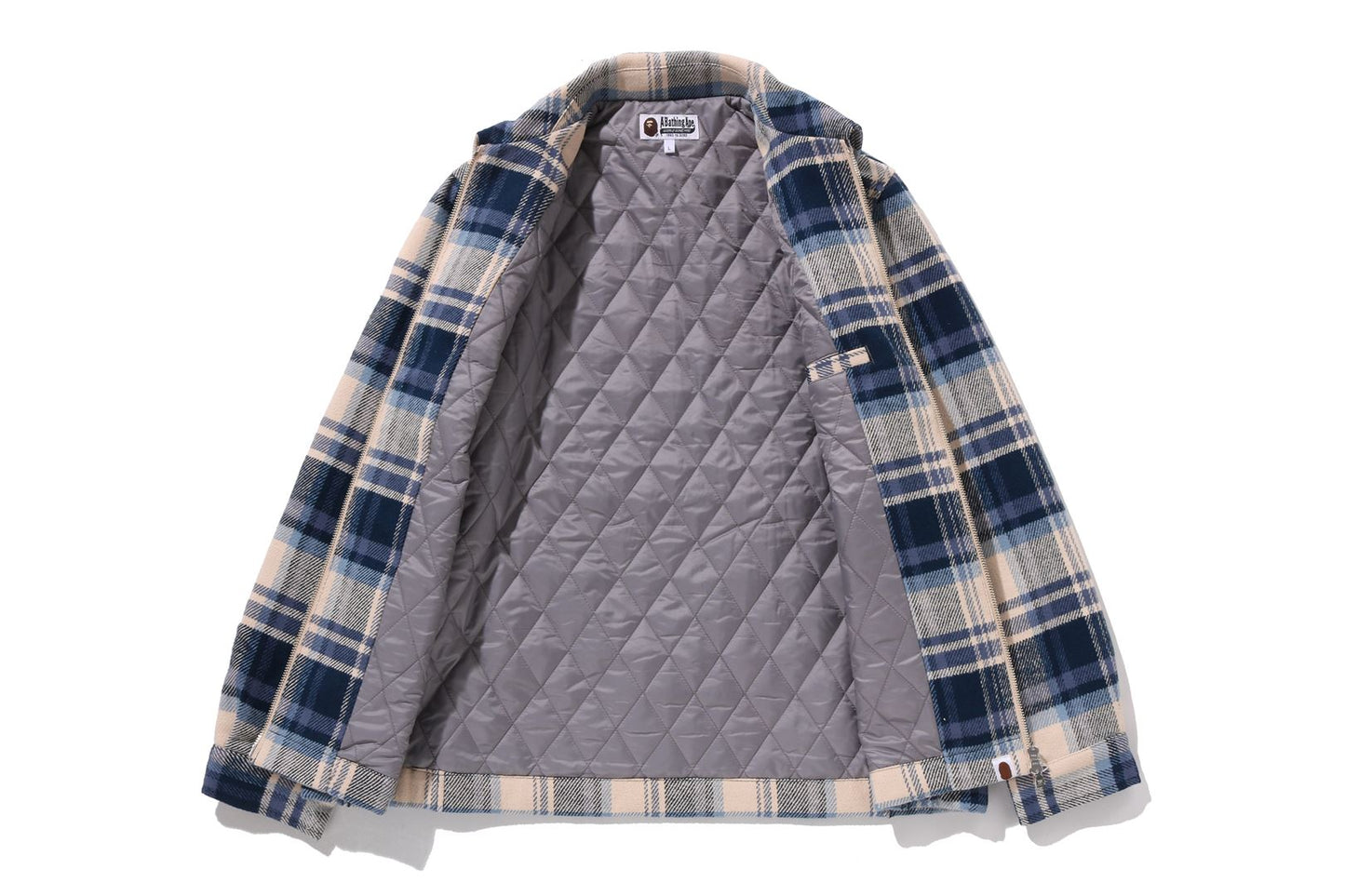 BAPE CHECK CPO ZIP JACKET