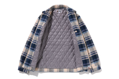 BAPE CHECK CPO ZIP JACKET