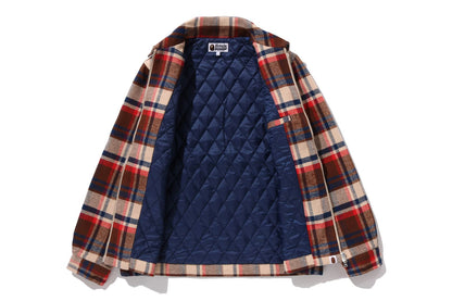 BAPE CHECK CPO ZIP JACKET