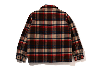 BAPE CHECK CPO ZIP JACKET