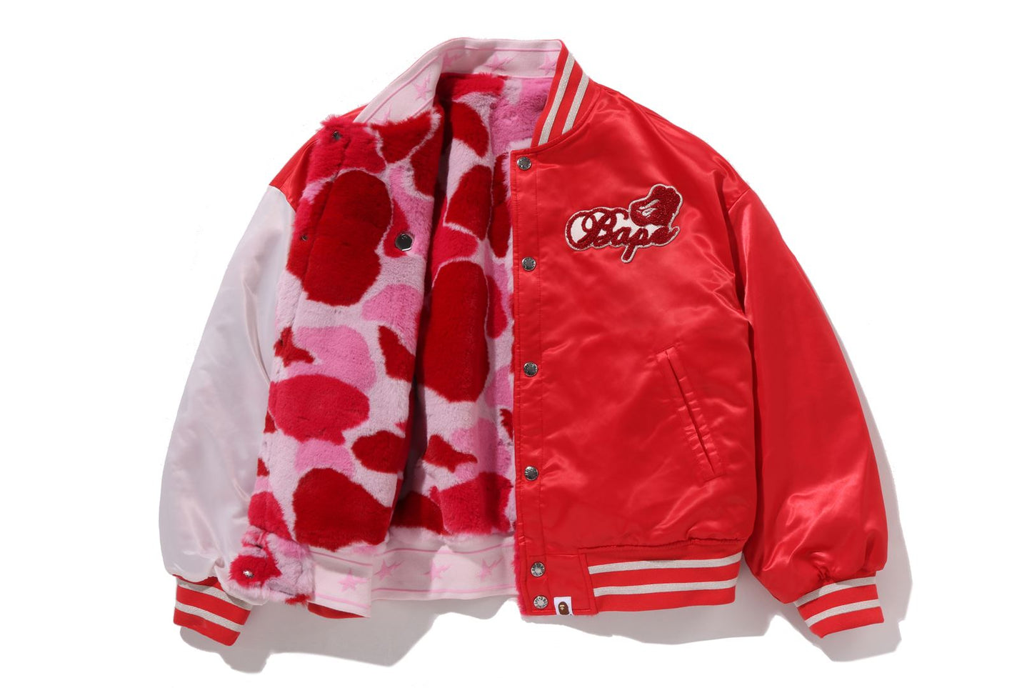 BAPE ABC CAMO 多功能標誌可翻轉大學外套