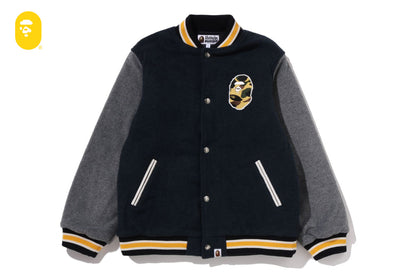 BAPE 1ST CAMO APE HEAD 大學外套