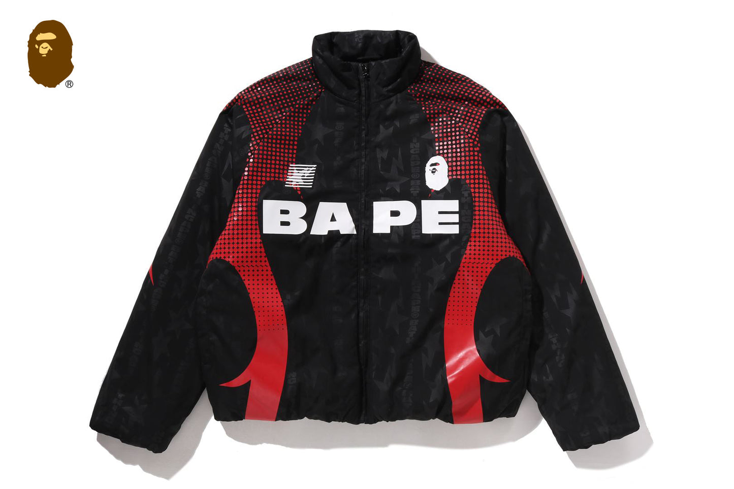 BAPE ABA FRAME MONOGRAM JACQUARD MULTI LOGO 加厚夾克