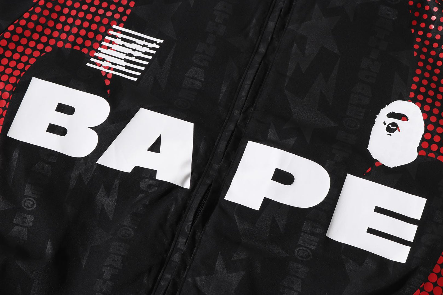 BAPE ABA FRAME MONOGRAM JACQUARD MULTI LOGO 加厚夾克
