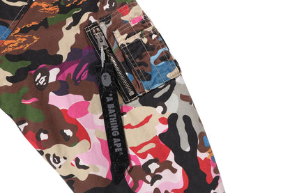 BAPE HYBRID CAMO 龍鯊 MA-1 連帽短版外套
