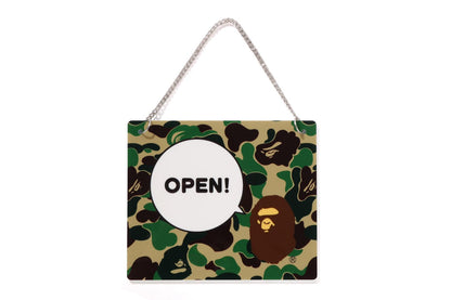 BAPE ABC CAMO OPEN / CLOSED 招牌